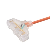 Câble d'alimentation robuste transparent sur mesure pour extérieur, longueur personnalisée