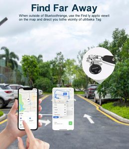 Air Tag 2 gói nhựa <span class=keywords><strong>GPS</strong></span> <span class=keywords><strong>Tracker</strong></span> cho tìm thấy của tôi (iOS chỉ) siêu mỏng Thiết kế ví chìa khóa hành lý Ba lô thân thiện với vật nuôi - Product Image 4