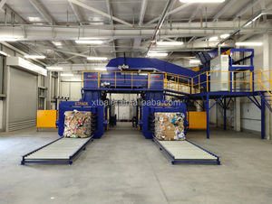 XTPACK Automatische Papp schachtel Altpapier ballen presse Press maschine Abfall karton Ballen verpackungs maschine Motor pumpe Kern recycling feld - Product Image 2