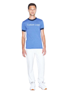 Camisetas de punto casuales de cuello redondo con bloques de color, ajustadas y sexys, de alta calidad al por mayor para mujer, con logo personalizado, ecológicas - Product Image 1