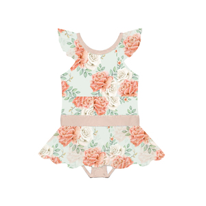 Combinaison d'été à manches volantées pour bébé fille, avec culotte intégrée, très tendance - Product Image 4