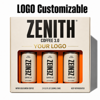 Coffret cadeau de café premium personnalisé B2B, avec logo personnalisé, estampage à chaud doré, impression offset, papier kraft rigide