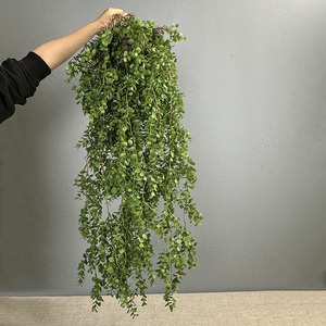 Guirlande artificielle d'eucalyptus Flower Queen, 100cm-200cm, verdure suspendue résistante aux UV, décoration murale, bouquet - Product Image 1