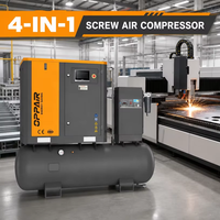 Compresseur d'air intégré OPPAIR Chine 15KW 1.6 Mpa avec sécheur d'air, compresseur à vis industriel tout-en-un pour machine de découpe laser