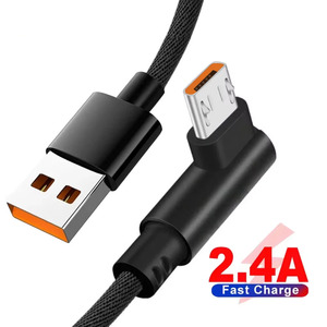 Micro USB Cable 90 độ USB Cable Đối với Samsung S7 Xiaomi <span class=keywords><strong>Android</strong></span> điện thoại thông minh Điện thoại USBC cable Nhà Máy Giá Nhà sản xuất - Product Image 2