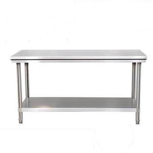 Tables en acier inoxydable robustes pour restaurants, tables de travail en acier inoxydable pour cuisine commerciale avec 3 niveaux - Product Image 6