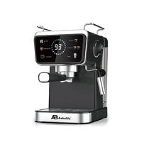 Cafetera Espresso Anbolife de 20 Bares con Portafiltro de 52 mm, Caldera con Calentador de Leche, Compacta, OEM, ODM
