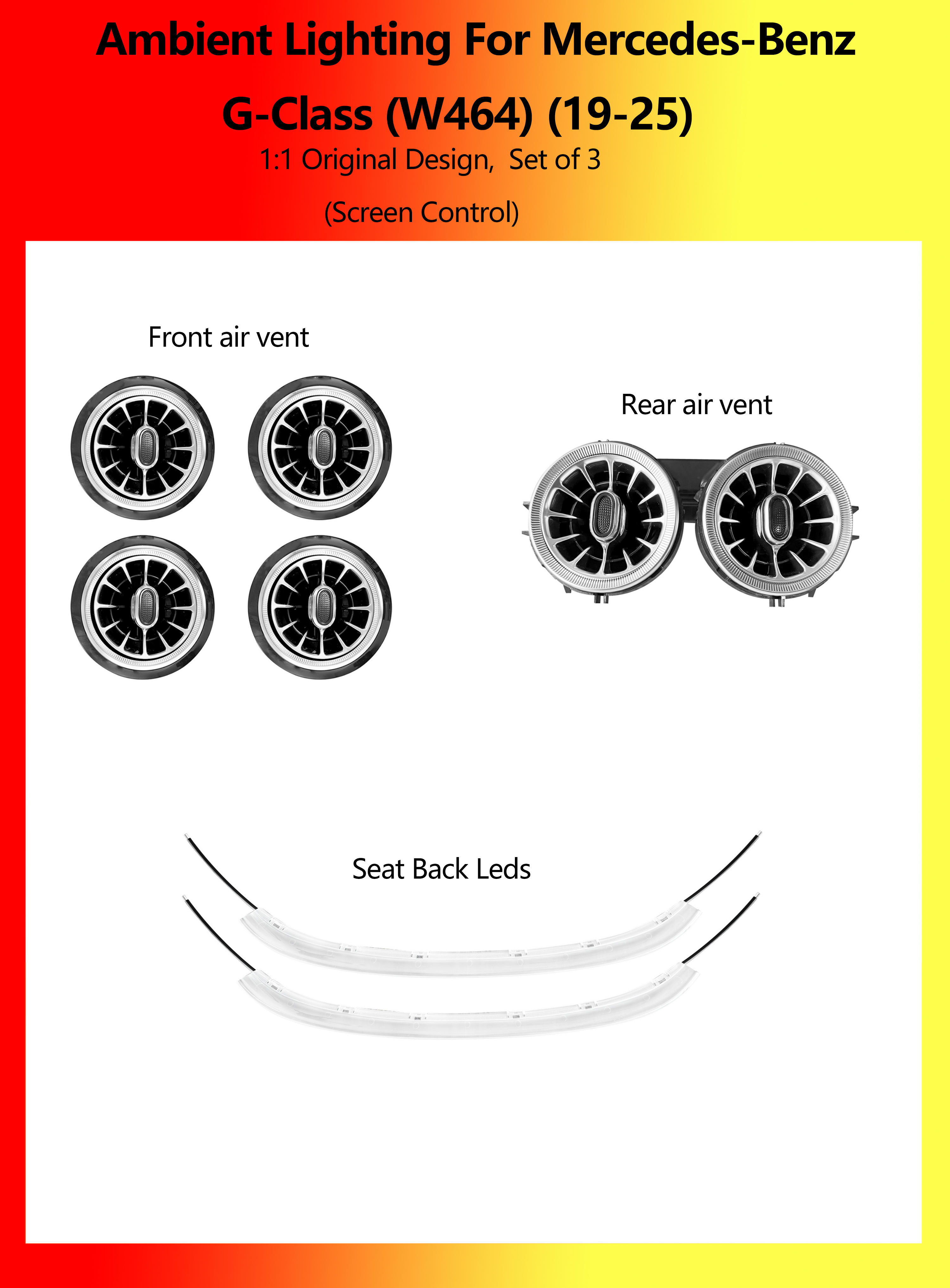 Mercedes-Benz G-Class (W464) Set of 3