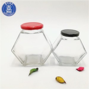 Al por Mayor, Personalizar Frascos de Vidrio Hexagonales para Dulces/<span class=keywords><strong>Miel</strong></span>/Alimentos/Jugos - Product Image 6
