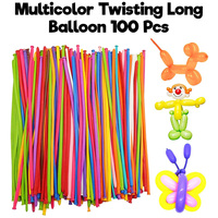 Kit de 260 ballons pour modelage, fournitures de modelage minces pour enfants, décorations de fête d'anniversaire, 100 ballons longs en latex