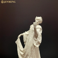 Statue de sculpture en marbre de Muse grecque Statue d'art pour salles de concert Galeries d'art Affichage et décoration Artisanat en pierre artisanal
