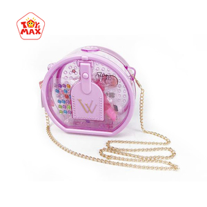 Sac à bandoulière transparent en plastique pour enfants, ensemble de <span class=keywords><strong>maquillage</strong></span> de jeu d'imitation et de rôle, boîte à jouets pour les enfants de 2 à 7 <span class=keywords><strong>ans</strong></span> - Product Image 1