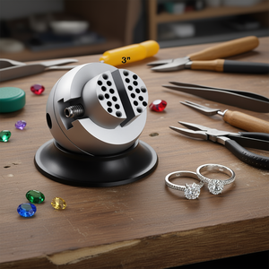 Herramienta de grabado con soporte esférico de 3 pulgadas y rotación de 360 grados para la fabricación de joyas, engaste de anillos, herramientas para gemas, material de acero - Product Image 2