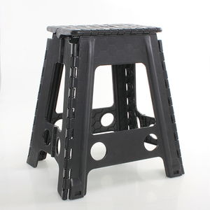 Taburetes de paso plegables negros de 400 libras de capacidad con asa Taburete de paso plegable de plástico para <span class=keywords><strong>adultos</strong></span> y niños - Product Image 3