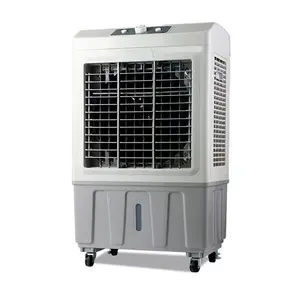 Floor Standing Mobile Portable Evaporative Air Cooler Portable Air Conditioner with water tank and cooling pad