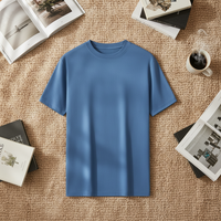 T-shirt unisexe en coton Pima 210g de qualité supérieure, coupe ajustée, col rond, vente en gros, modèle unique pour homme, fabriqué par MAQVOB Factory EU US.