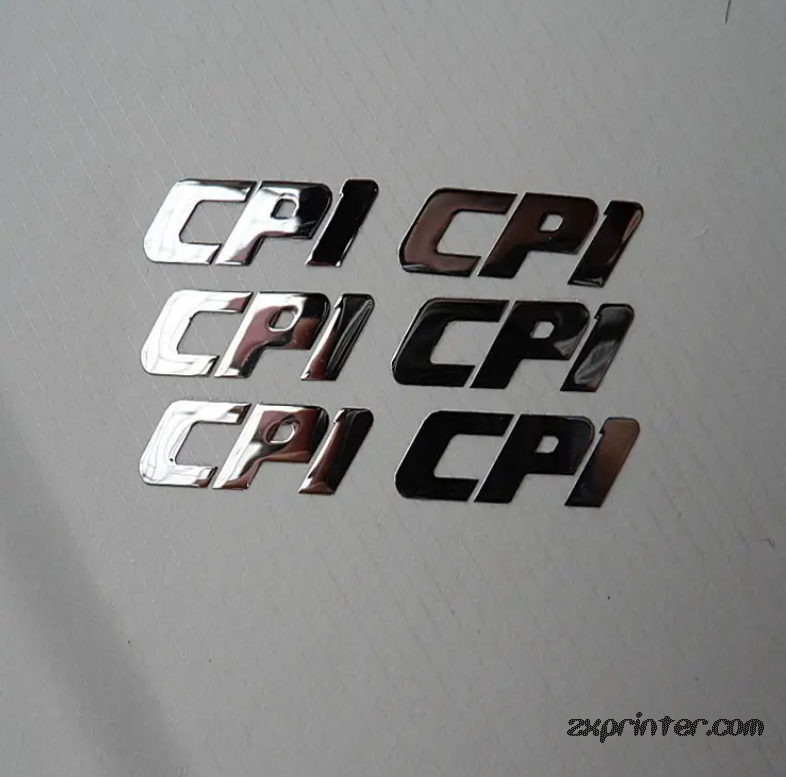 Custom 3D Metal Effect Transfer Sticker Printing Service Premium Reflective Logo Labels for Luxury Product Branding