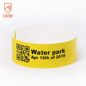 Einweg wasserdichter Qr-Code Benutzer definiertes Druckpapier Thermo armband Krankenhaus armband Direkte thermische Armbänder - Product Image 5