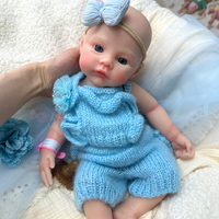 Poupée Reborn lestée en silicone intégral, choix de tons de peau clair/foncé, bébé réaliste, texture vive, jouet interactif avec sucette