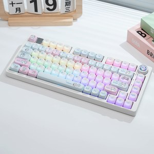 คีย์บอร์ดแบบมีสาย LEOBOG รุ่น Hi75c RGB แบบปรับแต่งได้ โครงสร้างอะลูมิเนียมแบบ Gasket ออกแบบตามหลักสรีรศาสตร์สำหรับเดสก์ท็อป เสียงมาจองใหม่ ไร้เสียงรบกวน - Product Image 4