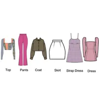 Roupas de vestuário para mulheres, fabricante bsci de china, baixa quantidade de suporte para roupas de vestuário