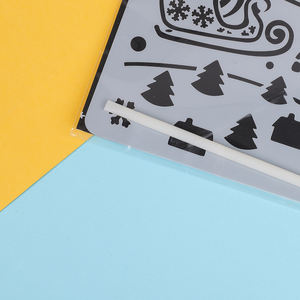 Набор для рисования на заказ для детей, радужная Магическая бумага для скретч-листы с трафаретным рисунком и стилусом - Product Image 6