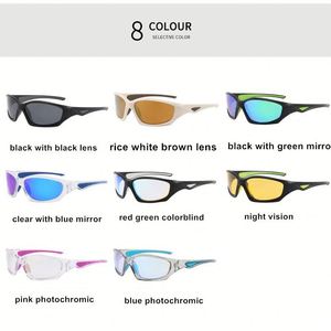 Gafas de Sol Deportivas Polarizadas con Visión Nocturna, Personalizadas con Logotipo, Moda 2025, UV400, Espejo, Fotocromáticas, para Ciclismo, Unisex - Product Image 5