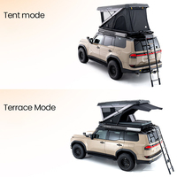 ADA OVERLAND Tienda de Campaña para Techo de Vehículo, Carcasa Rígida de ABS Anti-UV, Plegable en Z, Espacio Amplio, Tienda de Campaña para Techo