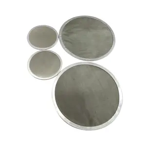 Round Mesh Filter Disk 0.2 1 2 5 8 10 100 Micron Stainless Steel Metal Wire Woven Filter Mesh Disc