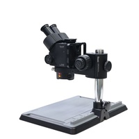 Microscope numérique trinoculaire 6558X 4K avec double sortie et positionnement laser coaxial pour réparation de téléphones portables et puces PCB