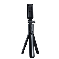 Mini Treppiede Portatile Pieghevole in Lega di Alluminio con Anello Luminoso LED e Telecomando Wireless per Selfie e Supporto Telefono Retrattile
