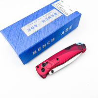 Couteau pliant EDC BM 535-1 Premium avec manche en PEI, lame D2, couteau de poche tactique pour le camping, la survie, la chasse