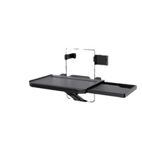 Table pliante multifonctionnelle en plastique pour siège arrière de voiture, support de tablette réglable, porte-gobelet, table de repas portable pour véhicule