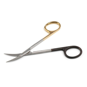 Medical Instruments Oral Surgery Stainless Steel Golden & Black Handle Dental Surgical Straight <b>Gum</b> Scissors - Product Image 1