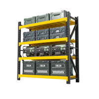 Étagère de rangement métallique sans boulons à 5 niveaux de 180 cm, étagère de présentation de marchandises de moyenne capacité, réglable, facile à assembler, unité d'étagérage en acier