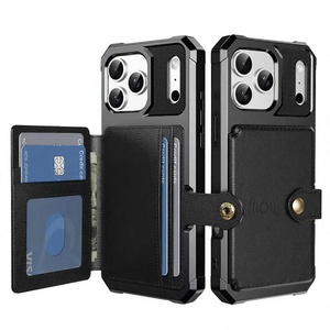 Funda Magnética de Lujo para Teléfono con Cartera, TPU+PU, Antigolpes, con Ranuras para Tarjetas, para iPhone 17 Pro - Product Image 2
