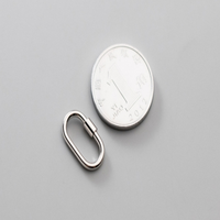 925 argent Sterling ovale torsion serrure mousqueton fermoir à vis pour bijoux chaîne Bracelet collier faisant des résultats et composant