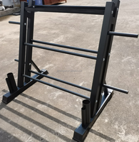 Dinuo Promotion Usine Chinoise Haute Qualité Support de Rangement Multifonctionnel en Métal à 3 Niveaux pour Haltères, Barres, Kettlebells et Disques de Poids