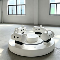 Modernes Roboter-Softplay-Karussell für Kinder – Drehendes Indoor-Karussell für Partyvermietung, Kindertagesstätten und Geburtstagsveranstaltungen