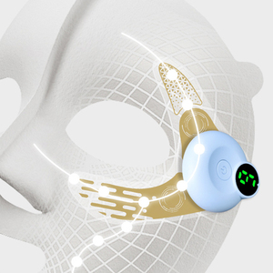 Patchs de massage oculaire EMS sans fil à micro-courant, appareil anti-âge pour les yeux avec télécommande et coussinets en gel pour cernes et poches sous les yeux - Product Image 6