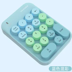 Keyboard nirkabel Mini 2.4G modis, Mouse Kombo desain Keyboard angka baru