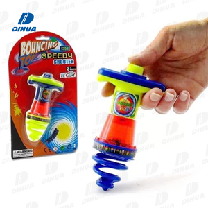 Jouet <span class=keywords><strong>toupie</strong></span> lumineuse pour enfants avec <span class=keywords><strong>action</strong></span> rebondissante et tireur rapide, jeu de gyroscope classique pour le plaisir familial en intérieur - Product Image 1