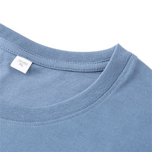 <span class=keywords><strong>T</strong></span>-<span class=keywords><strong>shirt</strong></span> à manches longues oversize unisexe 100% coton couleur unie impression personnalisée - Product Image 6