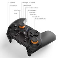 Controlador de juegos inalámbrico DOBE Gamepad inducción de vibración 6-Axis Gyro Joystick para N-Switch Android PC accesorios de juego