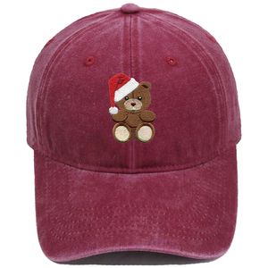 Ours multicolore brodé de logo personnalisé 100% pur coton élément de Noël parasol confortable casquette de baseball - Product Image 2