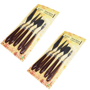 Couteau palette en acier inoxydable avec manche en bois pour aquarelle, acrylique et peinture à l'huile - Product Image 1