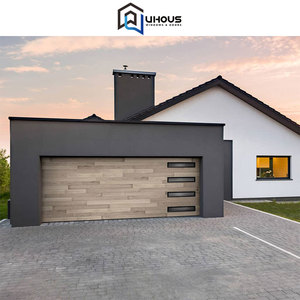 Estilo industrial 12x8 Vidrio Bifold Rolling Puertas Torsion Enrollables Springs Car Aluminio Pie para uso al aire libre Porte Garage - Product Image 3