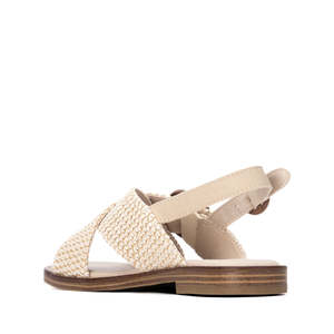 Carmela Women's Low Sandal Beige 36 <b>Flat</b> Summer Style - Product Image 3