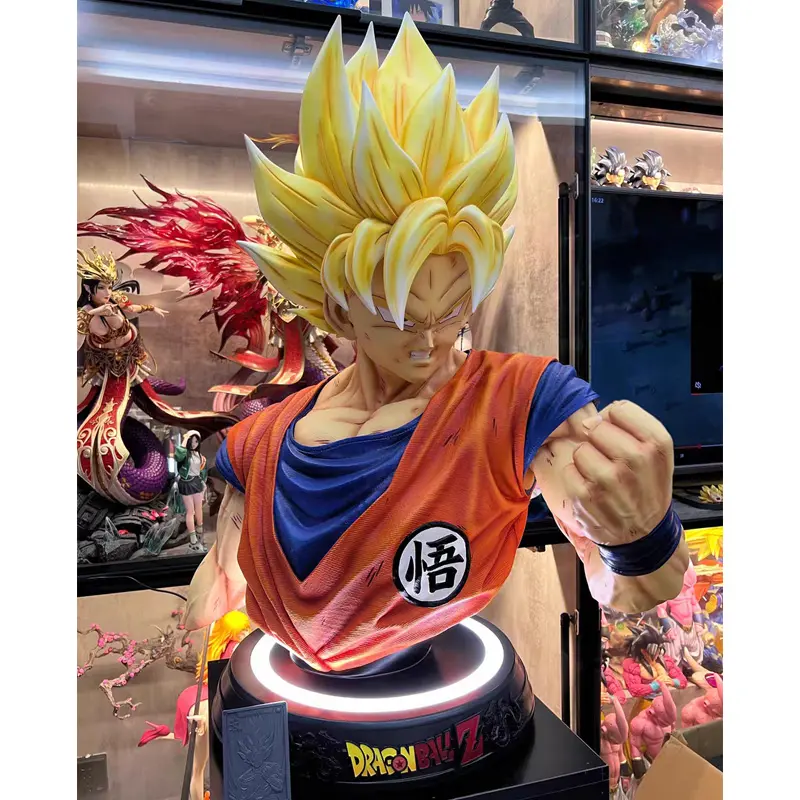 Huisdecoratie Anime Figuur Standbeeld Dragon Ball Goku Vegeta Buste Actie Figuur Sculptuur Voor Winkel Decor