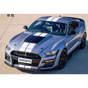 Parachoques de coche de alta calidad con parachoques delantero y trasero con faldón lateral de rejilla para la actualización de Mustang 18-20 a GT500 <span class=keywords><strong>Shelby</strong></span> Style de 2017 - Product Image 3